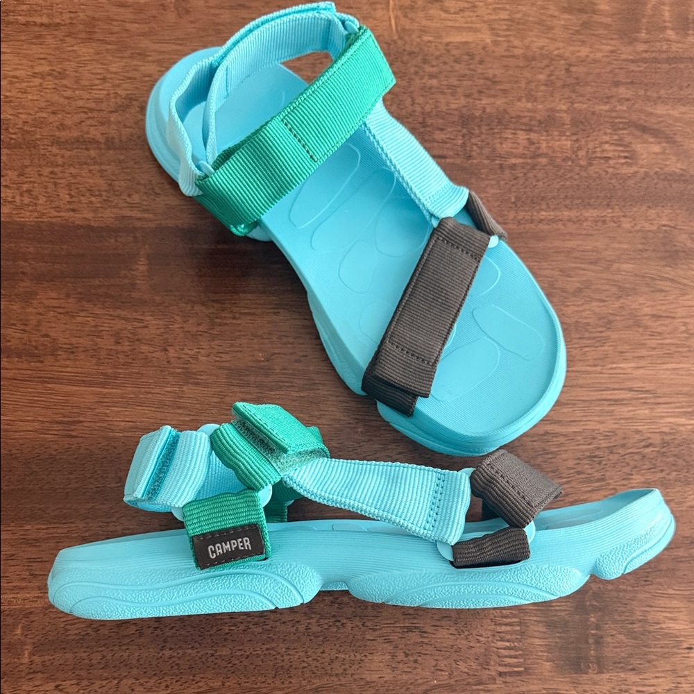 Camper Karst blue sandals NWOT